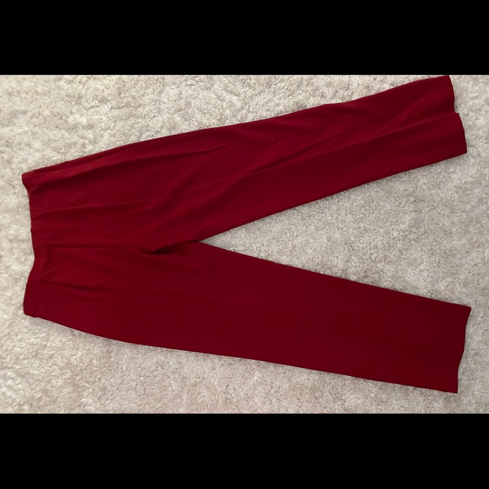 Tribella Red women’s pants size 8 side zipper